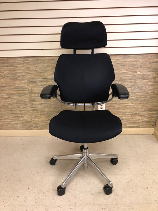 Humanscale Freedom Executive Chair with Headrest:  Polished Aluminum